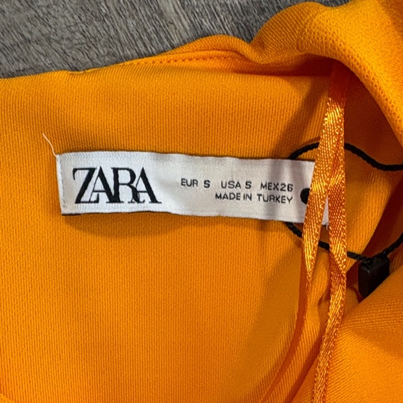 Zara Vibrant Orange Midi Dress - Picture 3 of 3